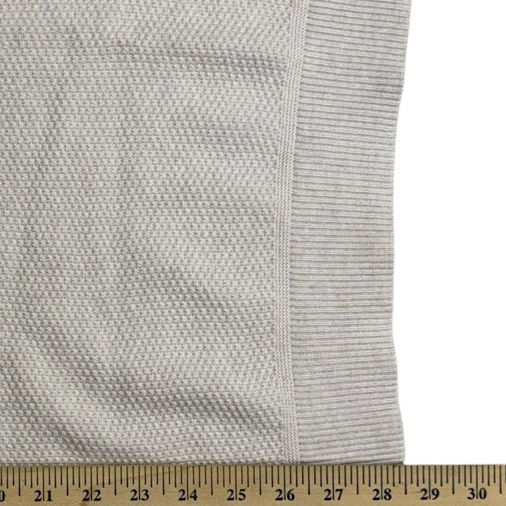 Lululemon Sweater Mens Large Ivory Textured Knit Crewneck Fisherman Wool Thermal - Picture 11 of 12
